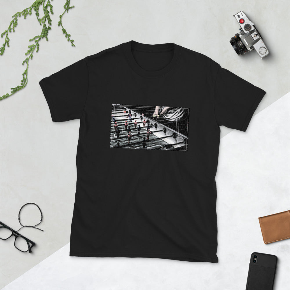 Dark Foosball TableShort-Sleeve Unisex T-Shirt